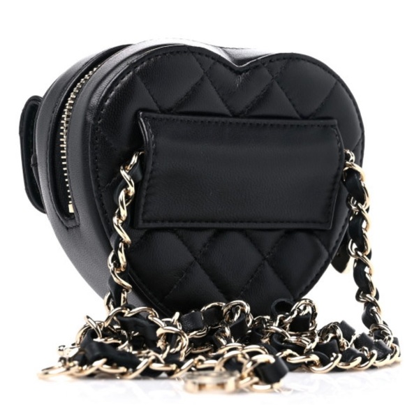 New Chanel Heart Black Belt Bag with tags !!! - Picture 4 of 10